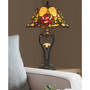 Floral Petal Table Lamp with LED Night Light