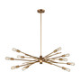 Xenia 10 Light Chandelier in Matte Gold
