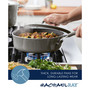 Cook + Create Aluminum Nonstick Saute Pan with Lid, 3 Quart
