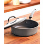Cook + Create Aluminum Nonstick Saute Pan with Lid, 3 Quart
