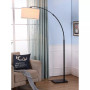 Logan LED Contemporary Arc Floor Lamp with Marble Base