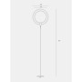 Eclipse LED Modern Torchiere Floor Lamp with Adjustable Rings