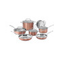 Chefs Classic Stainless Color Series 11-Pc. Cookware Set in Blush