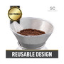 Fine Mesh Stainless Steel Reusable Pour Over Coffee Filter (Size 4)