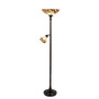 Crystal Leaf Floor Lamp with Side Light
