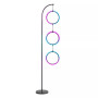 Nova LED RGB Floor Lamp - Color Changing 3 Ring-Style Light Pendants