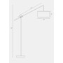 Hudson LED Arc Floor Lamp with Adjustable Height & Weighted Base