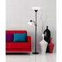 Piedmont Black Torchiere Floor Lamp