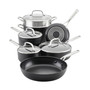 Hard-Anodized Aluminum Nonstick 11-Pc. Cookware Set