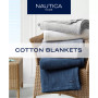 Rope Stripe Cotton Woven Blanket, Full/Queen