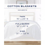 Rope Stripe Cotton Woven Blanket, Full/Queen