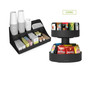 Coffee Condiment and Snack Organizer, Home, Office, Breakroom, Black