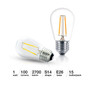 15 Pack Bulbs - S14 Bulb, E26 Base, 1 Watt, 2700K Soft White Hue