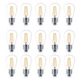 15 Pack Bulbs - S14 Bulb, E26 Base, 1 Watt, 2700K Soft White Hue