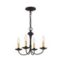 Heritage 4-Light Convertible Mini Chandelier/Ceiling Mount