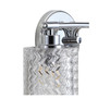 Spaulding Vintage-like 3-Light Pattern Glass Farmhouse Cottage LED Vanity Light