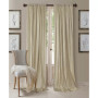 Athena Rod Pocket 52" x 84" Pair of Curtain Panels with Scarf Valance, Set of 3