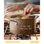 Ascend Hard Anodized Aluminum Non-Stick 4-Quart Saucepot with Lid