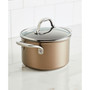 Ascend Hard Anodized Aluminum Non-Stick 4-Quart Saucepot with Lid