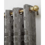 Elidah Textured Velvet Medallion 50" x 84" Energy-Efficient Blackout Grommet Curtain Panel