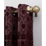 Elidah Textured Velvet Medallion 50" x 84" Energy-Efficient Blackout Grommet Curtain Panel