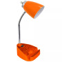 Limelight's Gooseneck Organizer Desk Lamp with iPad Tablet Stand Book Holder and Charging Outlet