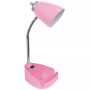 Limelight's Gooseneck Organizer Desk Lamp with iPad Tablet Stand Book Holder and Charging Outlet