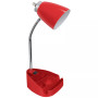 Limelight's Gooseneck Organizer Desk Lamp with iPad Tablet Stand Book Holder and Charging Outlet