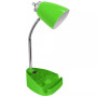 Limelight's Gooseneck Organizer Desk Lamp with iPad Tablet Stand Book Holder and Charging Outlet