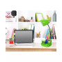 Limelight's Gooseneck Organizer Desk Lamp with iPad Tablet Stand Book Holder and Charging Outlet