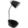 Limelight's Gooseneck Organizer Desk Lamp with iPad Tablet Stand Book Holder and Charging Outlet
