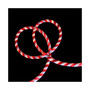 18' Red and White Candy Cane Striped Christmas Rope Light