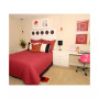Lime Lights Stick Lamp with Charging Outlet and Fabric Shade