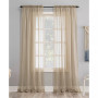 Sheer Voile Rod Pocket Top Curtain Panel, 59" x 63"