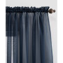 Sheer Voile Rod Pocket Top Curtain Panel, 59" x 63"