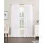 Sheer Voile Rod Pocket Top Curtain Panel, 59" x 63"