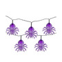 LED 10 Piece Spider Halloween Lights with 4.6' Wire Set