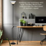 Mary Floor Lamp with White Cone Shade