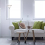 Mary Floor Lamp with White Cone Shade
