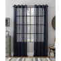 Textured Linen Blend 52" x 63" Curtain