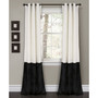 Prima Velvet Colorblock 38" x 84" Curtain Set