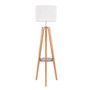 Compass Floor Lamp with Shelf