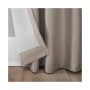 Evelina Faux Silk Beaded Thermal Blackout Valance, 50" x 17"