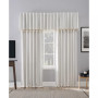 Evelina Faux Silk Beaded Thermal Blackout Valance, 50" x 17"