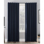 Evelina Faux Silk Beaded Thermal Blackout Valance, 50" x 17"