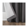 Evelina Faux Silk Beaded Thermal Blackout Valance, 50" x 17"