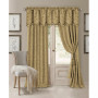 Mia Jacquard 52" x 19" Scalloped Blackout Valance