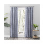 Checkmate Rod Pocket Curtain Pair w/Tie Backs 100"W x 72"L