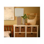 Elegant Designs Modern Leather Table Lamp with White Fabric Shade
