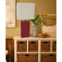 Elegant Designs Modern Leather Table Lamp with White Fabric Shade